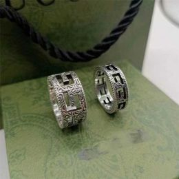 80% off designer Jewellery bracelet necklace hollow square rin couple pattern ring
