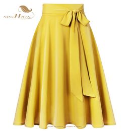 Dresses Sishion New Design Jupe Casual Party Long Chiffon Skirt for Women Ss0025 High Waist Black Pink Yellow Skirts with Pockets