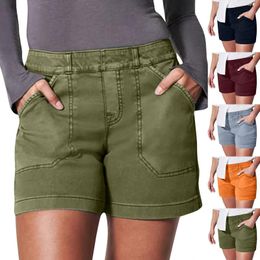 Women's Shorts Women's Stretch Twill Regular Fit Hiking With Pockets Cardigans For Women Short Length Womens Athletic