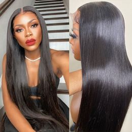 Cheaper Wig 4x4 Bone Straight Brazilian Hd Lace Human Hair wig 180% Natural Woman Lace Front Wig 10a Grade Human Hair Wigs Long