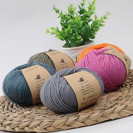 Yarn 50g/ball linen ball hand woven DIY sweater scarf hat knitted wool thread P230601