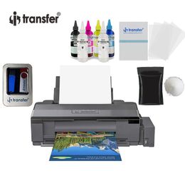 Printers A3 White Ink DTF Printer Heat Transfer PET Film 1800 DTF Printer Transfer Film Printing Kit Direct Transfer Film Printer