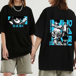 T-Shirts Dabi Print My Hero Academy T-shirt Harajuku Hip Hop Men's Top P230601