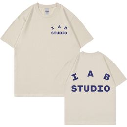 Mens T Shirts IAB Studio Men T Shirt Cotton Harajuku Korean Graphic Print Women Short Sleeve T Shirt Oversized Unisex Streetwear Hip Hop Top 230601