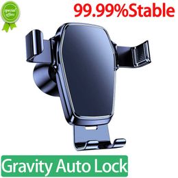 Car Auto LOCK Gravity Car Phone Holder Air Vent Clip Mount Mobile Cell Phone Stand In Car GPS Support For iPhone Xiaomi Samsung etc