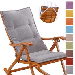 Pillow Garden Chair Non-slip Sponge Core Filling Foldable Deck Solid Colours Thicken Cane Sofa