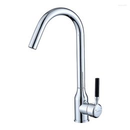 Kitchen Faucets 1PC Faucet Sink And Cold Mixed Water 304 Stainless Steel Chrome Ball Wash Basin Tap With 2 Hoses