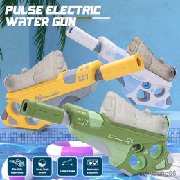 Sand Play Water Fun Pulse Gun High Pressure Toy Electric Rafting Equipment Beverage Bottle Automatic Guns Toys