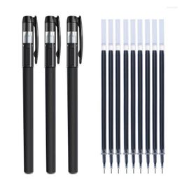 High Quality Explosions Frosted Gel Pens Set Needle Tube Pen Core 0.5 Black Student Office Stationery Scrub