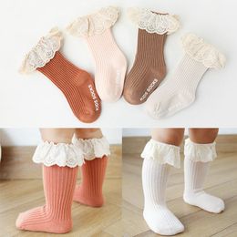 Baby Socks Kids Toddlers Girls Knee High Long Soft Cotton Lace Baby Children Socks Baby Girl Socks 0 To 3 Years Fall Clothes