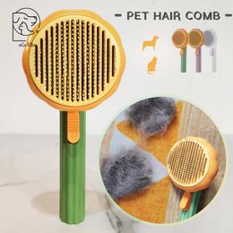 Lint Rollers Brushes Cat Grooming Brush Pumpkin Comb For Dogs Cats Hair Remover Brush Pet Hair Shedding SelfCleaning Comb Dog Grooming Tools Z0601