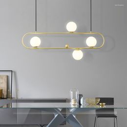 Chandeliers Modern LED Chandelier Home Indoor Lighting Nordic Luxury Glass Loft Dining Room Hanging Lamp Suspension Fixtures