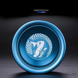 White Magic Yoyo Professional Aluminum Alloy Unresponsive YoYo Ball with Spinning String R230619