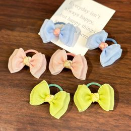 Hair Accessories 6/8pcs/set Chiffon Elastic Bands For Girls Baby Lovely Rubber Ponytail Holder Tie Children Kids