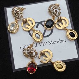 80% off designer Jewellery bracelet necklace ring / family multiple classic Brass temperament women's Earrings