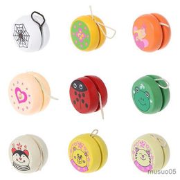 Cute Animal Wooden Yoyo Easy Educational Toys Classic Toy R230619