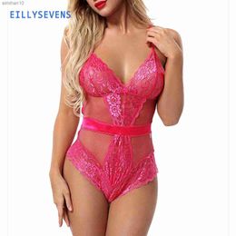 Porn Open Sex Bodysuit Women 2023 Sexy Erotic Lingerie Bra Crotchless Push Up Underwear Hot Lace Perspective Costume Lenceria L230518