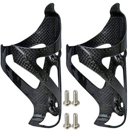 Water Bottles Cages Bicycle Bottle Holder Full 3K Carbon Fibre Super Light Road/Mountain Bike Cycling Water Bottles Cage Holder Matte Glossy 230531