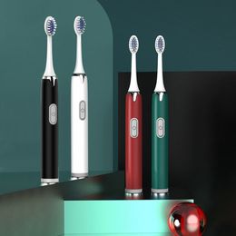 Toothbrush Sonic Electric Adult Toothbrush Automatic Toothbrush Soft Bristle Fluffy Waterproof Toothbrush with Replaceable Brush Head Set 230531