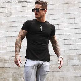 Men's T-Shirts 2022 NEW Casual Cotton Printed t shirt Men Gym Short sleeve Fitness shirt Male Workout Tees Tops Summer Men sports T-shirts T230601