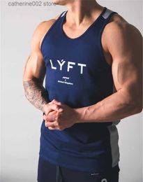 Men's T-Shirts Sports Men's Mesh Patchwork Crew Neck Vest Summer Running Casual Vest Fitness Cotton Sports Sleeveless Fitness Vest Clothing T230601