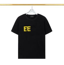 Men's T-shirts Letter Embroidery Luxury Brand Crewneck Short Sleeve 100% Cotton Streetwear Designer Street Hip-hop Tops