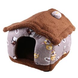 Mats H4GD Winter Pet Plush Bed Creative Shape Dog Cushion Dog House Warm Keeping Sleep Cave Durable Pet Beds for Small Dog