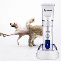 Trimmers Pet Hair Clipper Dogs Professional LCD Screen Pet Cat Clippers Electrical Grooming Trimmer Rechargeable Haircut Machine Animal