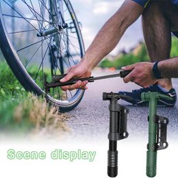 Bike Pumps Cycling Pump Bicycle Pump Mini Portable Bicycle Pump MTB Road Bicycle Hand Air Pumps For Bicycle Sport Basketball Ball 230531