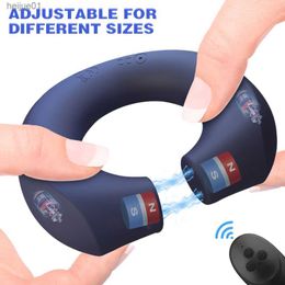 Custom Size Penis Ring Delayed Ejaculation Cock Ring Remote Control Vibrator Penis Exerciser Male Masturbator Sex Toys for Man L230518