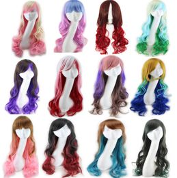 24-Inch Vibrant Long Curly Anime Cosplay Wigs Extensive Variety Unisex Perfect for Performances High-Quality Shipped Globally