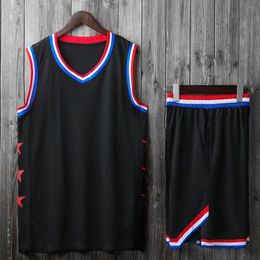 Men's Tank Tops Kids Men Women Basketball Jerseys Sets DIY Uniforms college tracksuits USA Throwback Basketball Jersey Side Pockets Customized 230601