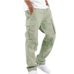 Mem Multi-pockets Spring Summer Cargo Pants Men Streetwear Zipper Leg Skinny Work Joggers Cotton Casual Trousers66
