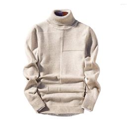 Men's Sweaters Men Pullover Sweater Stylish Sweat Absorption Plush Lining Super Soft Male