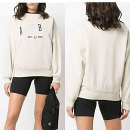 Top Ab Letters ricamato Spaccata Domande Designer Pullover Pullover Bing Fashi