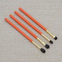 Makeup Brushes Professional 4pcs Eye Kit Soft Blue Squirrel Goat Hair Shadow Blending Brush Orange Handle Make Up Set