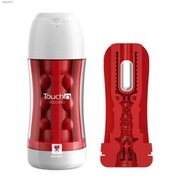 Manual Male Vibrating Masturbator Vagina Suction Vacuum Pocket Pussy Vaginator Endurance Exercise Men Masturbation Cup L230518