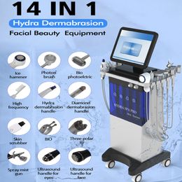 Fast Delivery Hydrodermabrasion Facial Machine Hydra Moisturising Skin Care BIO Microcurrent LED Aqua Peeling Diamond Dermabrasion SPA Equipment