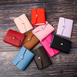 Card Holders 26 Detents Cards PU License Bank Credit Bus ID Holder Cover Anti Demagnetization Wallets Bags Solid Pouch Organizer