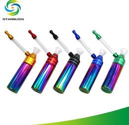 Smoking Pipes Hot selling new aluminum alloy water pipe, multiple mini colored glass pipes, portable filtered water pipe kettle