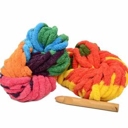 Yarn Knitted yarn hand knitted DIY crochet rod velvet space dyed scarf hat blanket baby thread 250g/ball P230601