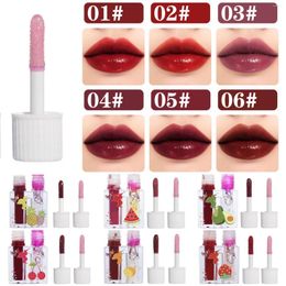 Lip Gloss Double Headed Fruit Set Moisturising Oil Glaze Dudu Pearl Glazed Plumping Lipstick