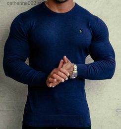 Men's T-Shirts 2022 New Brand Men long sleeve tops autumn winter Knitted embroidery men wool sweater Superior quality Man Fashion Casual Tops T230601