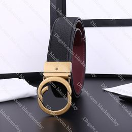 Designer Belt For Men Luxury Gold Letter Belt Fashion Genuine Leather Waistband Classic Mens Belts Width 3.8cm With Needle Buckle
