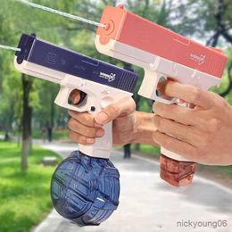 Sand Play Water Fun Electric Gun Full Automatic Pistol Shooting Toy Summer Beach Toys For Kids Boys Girls R230613