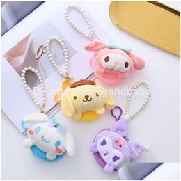 Jewellery Japan Style Plush Dog Wallet Key Chain With Beads Schoolbag Ornament Ring Kids Gifts About 10Cm Drop Delivery Baby Maternity Otk0T