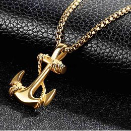 Pendant Necklaces Mens Jewellery Vintage Men Necklace Pendant Geometric Stainless Steel Necklace Domineering Party Punk Jewellery Gift Collar Hombre J230601