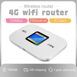 Routers TIANJIE Wireless Wifi Router Portable Mini 3G 4G Unlocked LTE Mifi Pocket Wifi Sim Card Unlimited Internet Mobile Wi Fi Hotspot