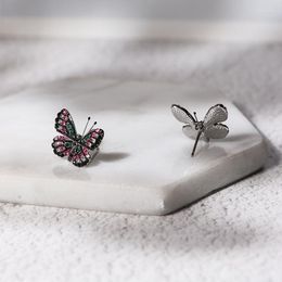 Stud Earrings Vanssey Fashion Jewellry Insect Butterfly Rhinestone Party Wedding Accessories For Women 2023