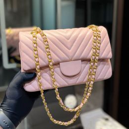 Luxury Handbag Designer Bags Women Crossbody Bag Classic Shoulder Chain Bags Brand Gold Silver Logo Messenger Purse Genuine Leather Flap Wallet Saddle Handbags